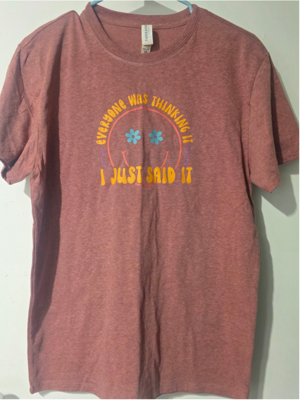 Women's Threadfast Apparel Graphic Tee Size M Red Yellow
